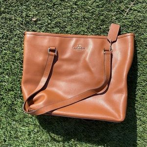 COACH gallery brown leather tote, used once, millenium vibes